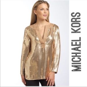 Micheal kors gold top